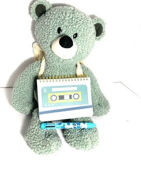 Demdaco My Journey Bear Plush Sage Green Teddy Soft Stuffed Animal Gift
